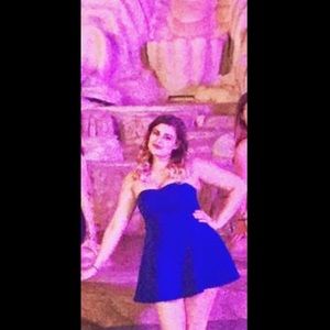 Small Forever 21 blue strapless Minidress